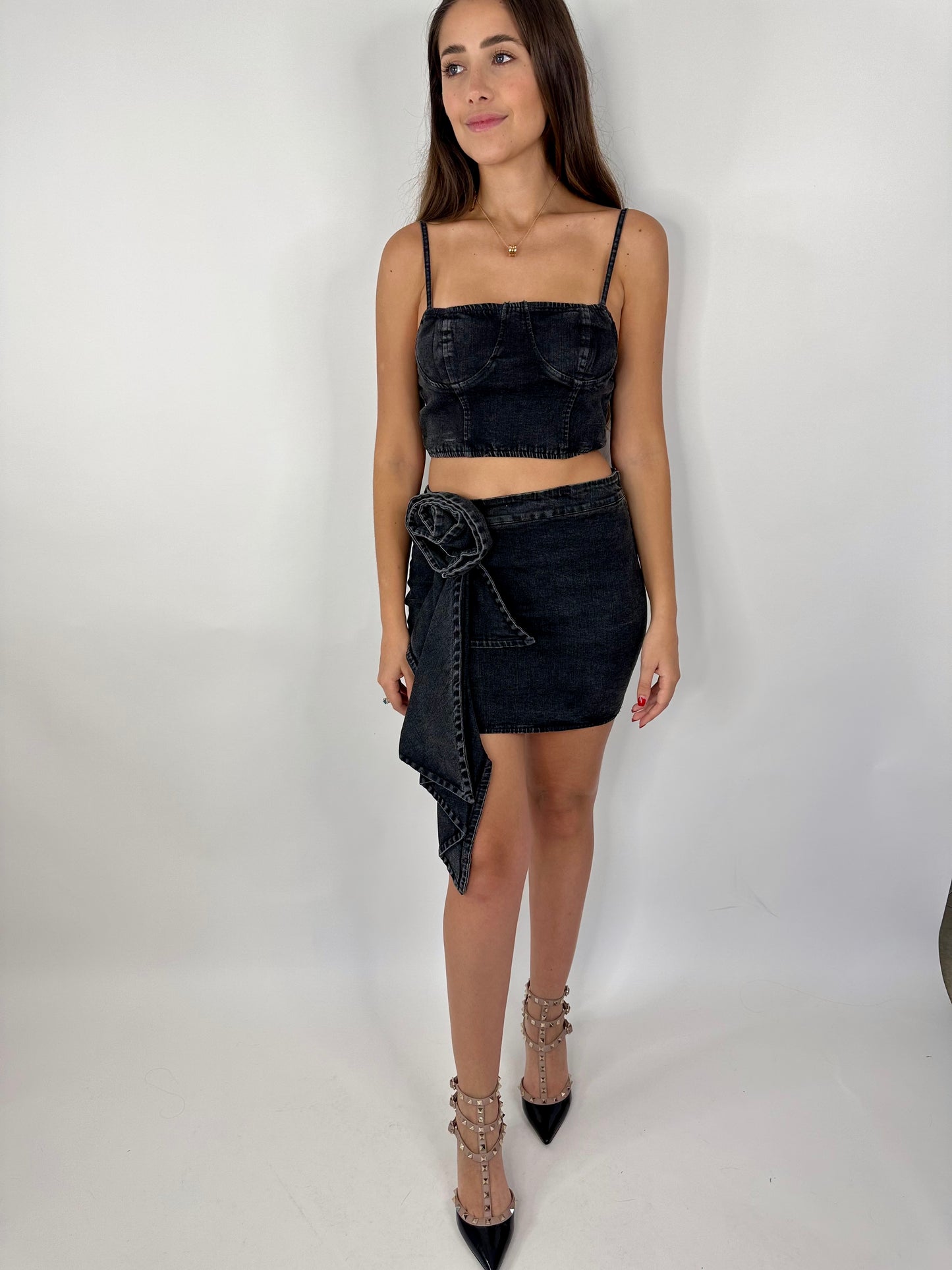 DENIM FLOWER SET
